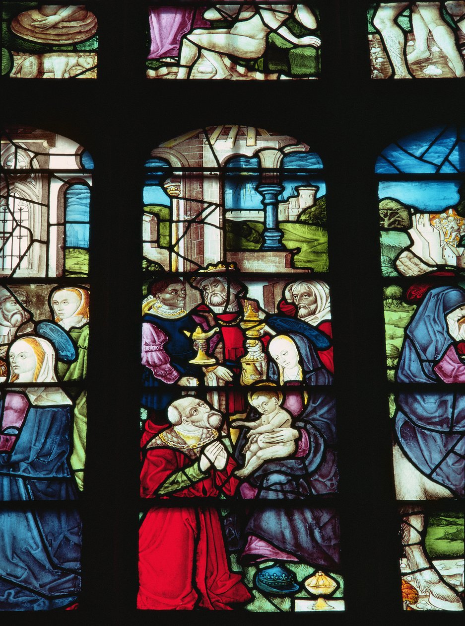 Tilbedelse af Magi, begyndelsen af det 16. århundrede af Unbekannt Unbekannt
