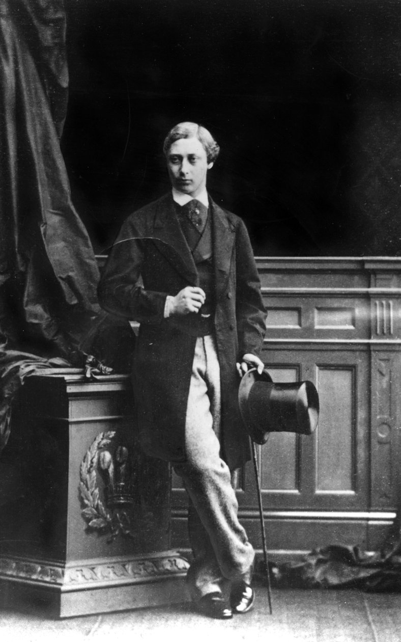 Albert Edward, Prince of Wales, 1861 (bw foto) af Unbekannt Unbekannt