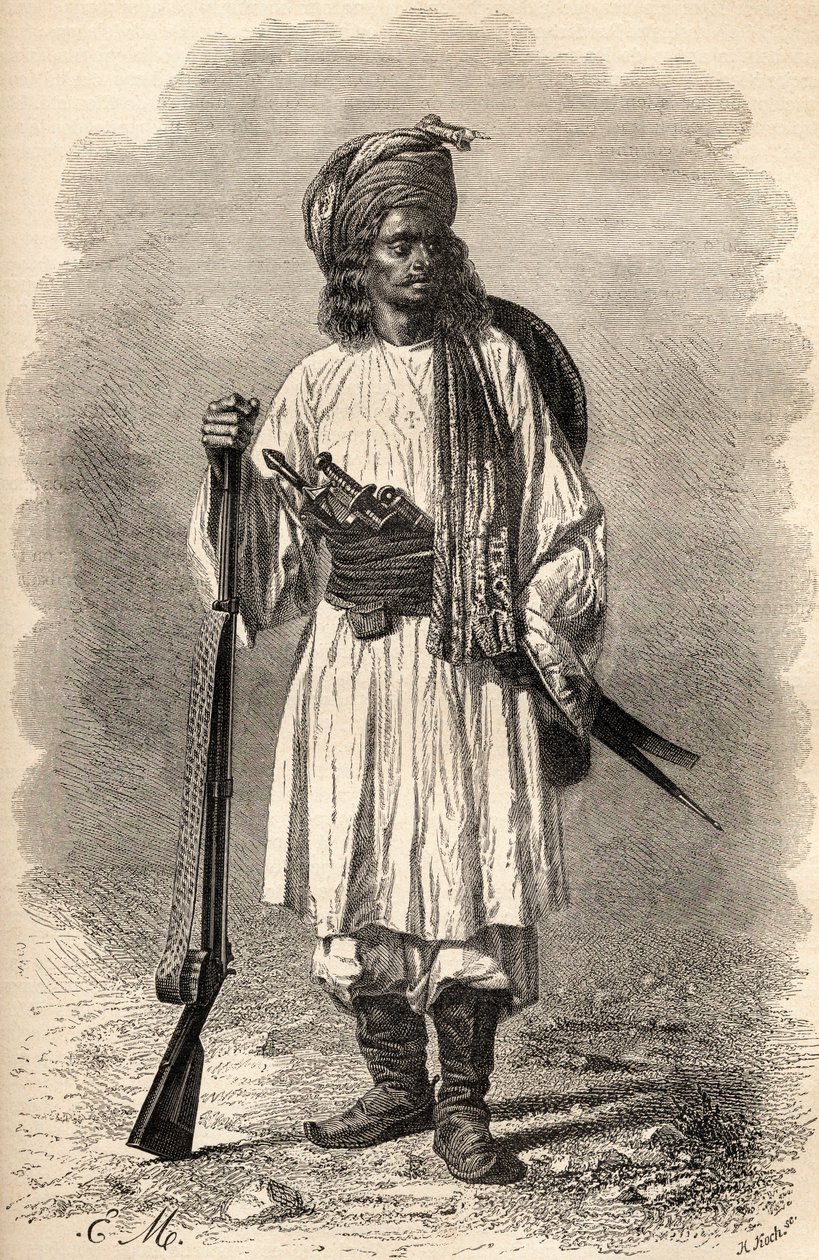 En afghansk soldat, illustration fra 