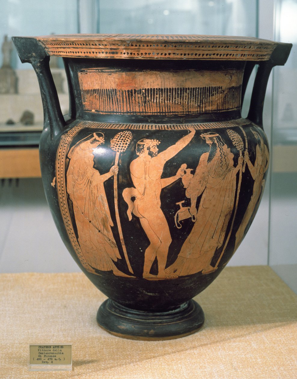 Sort-figur krater, af Kentaurernes Maler, ca. 480-470 f.Kr. af Unbekannt Unbekannt