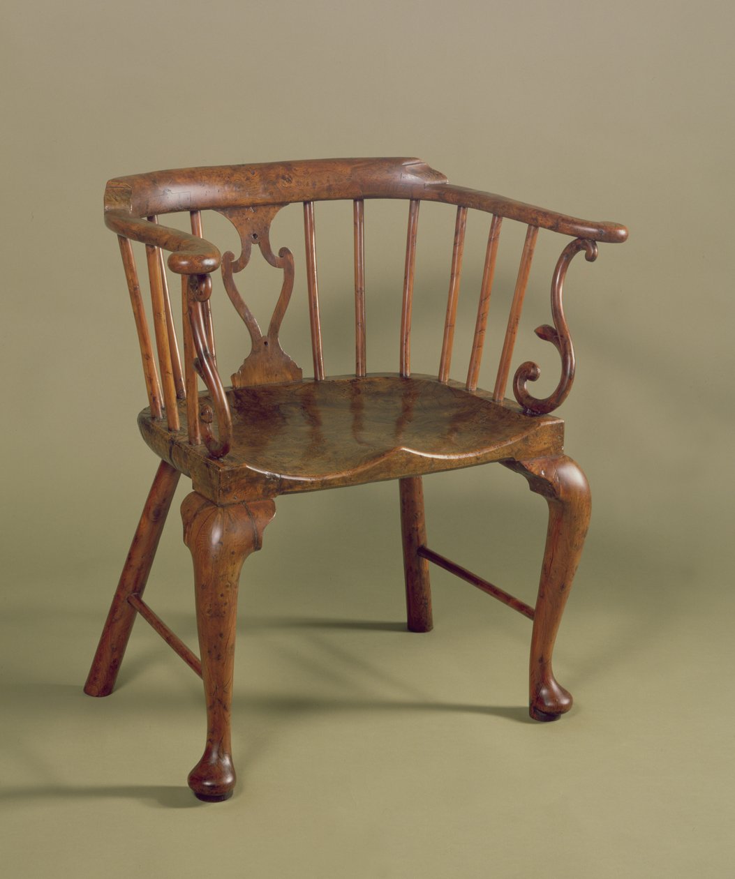 Burr taks og elmwood Windsor stol, ca. 1760 af Unbekannt Unbekannt