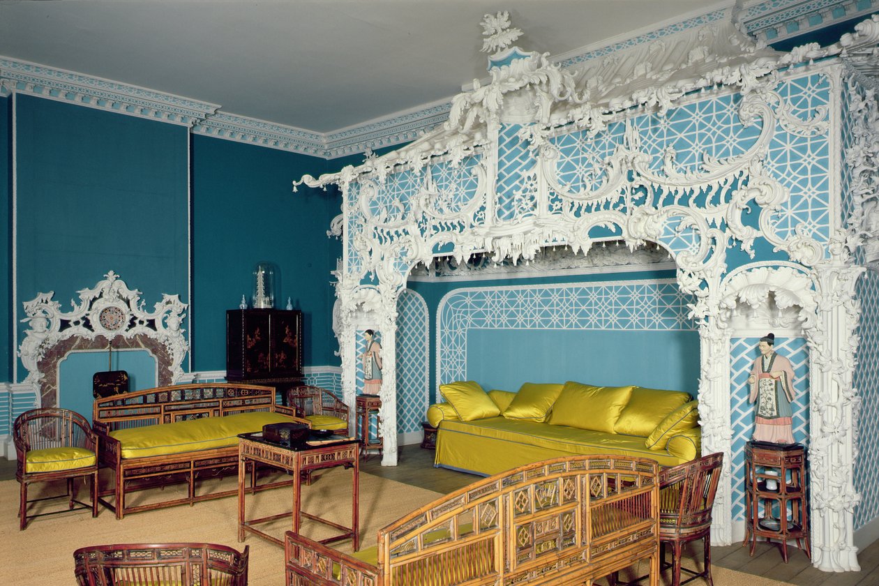 Kinesisk værelse, Claydon House, Buckinghamshire af Unbekannt Unbekannt
