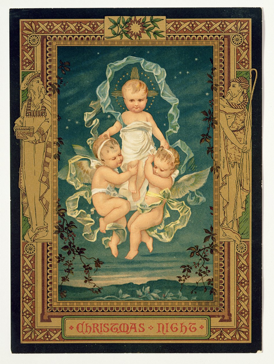 Julenat, julekort, 1880