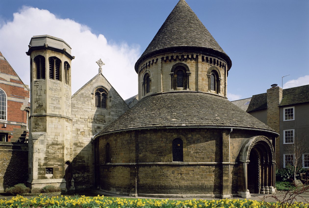Church of the Holy Sepulchre, English School (1100-tallet), Cambridge, Storbritannien af Unbekannt Unbekannt