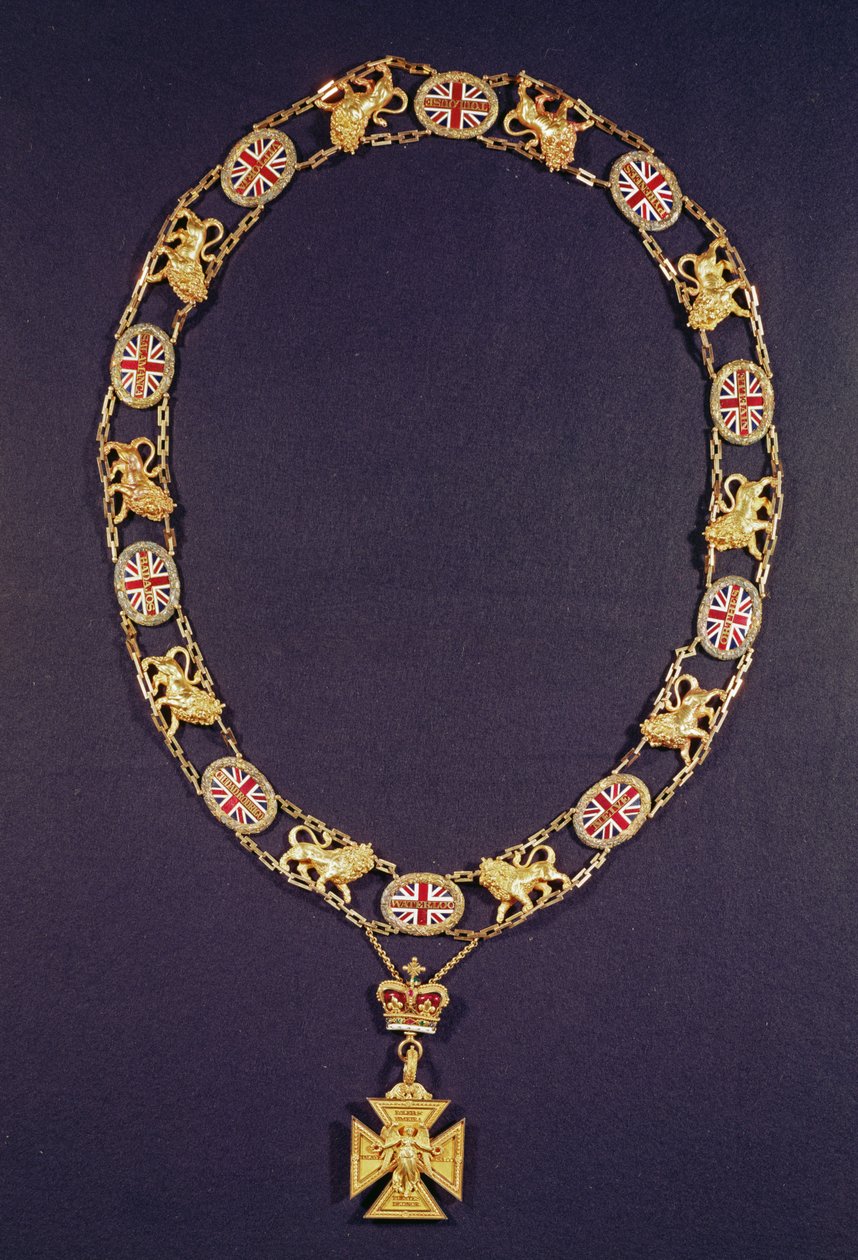 Æreskrave, guld og emalje, overrakt til hertugen af Wellington (1769-1852), af George IV, ca. 1825 af Unbekannt Unbekannt