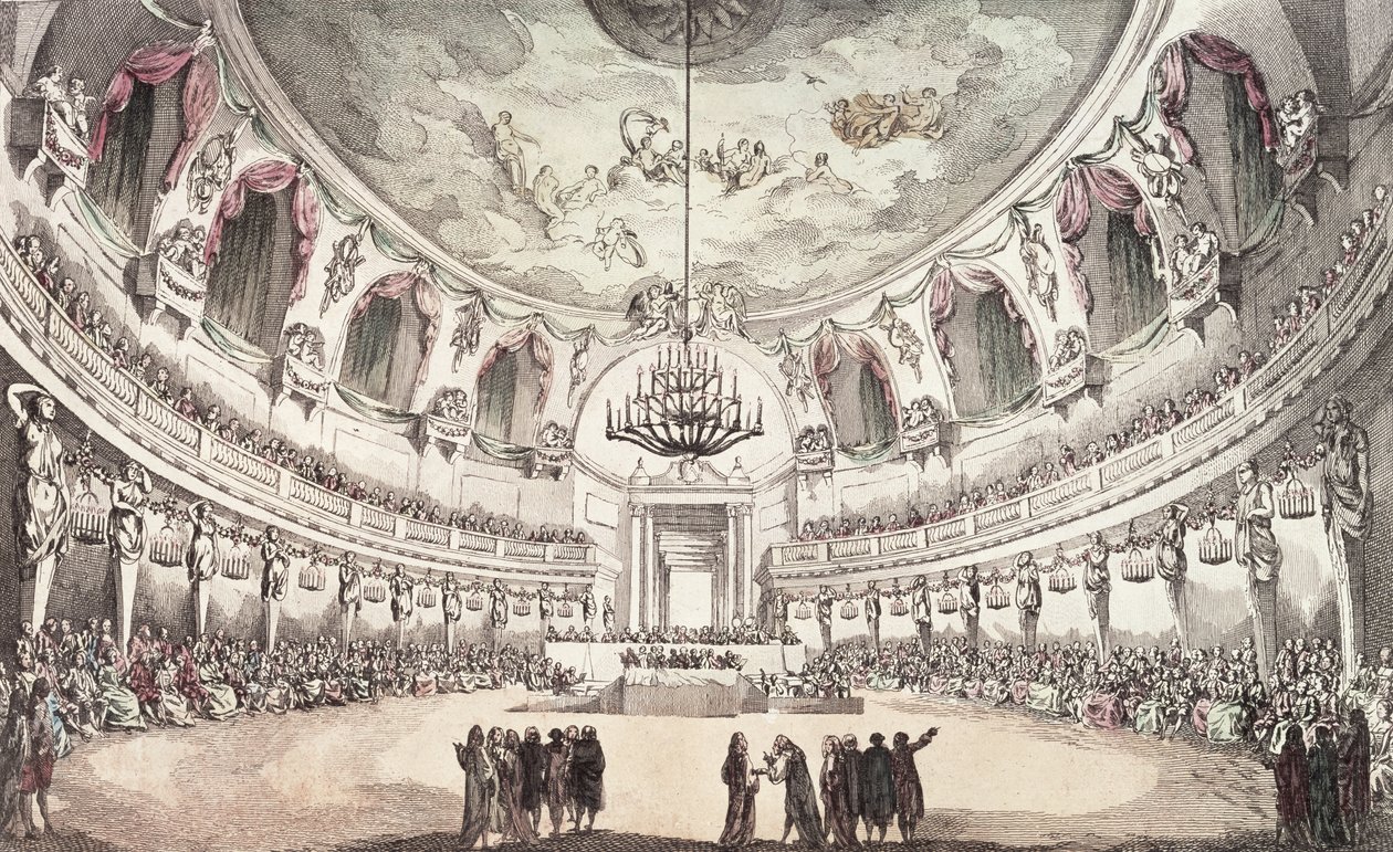 Koncertsal i Venedig, 1700-tallet af Unbekannt Unbekannt