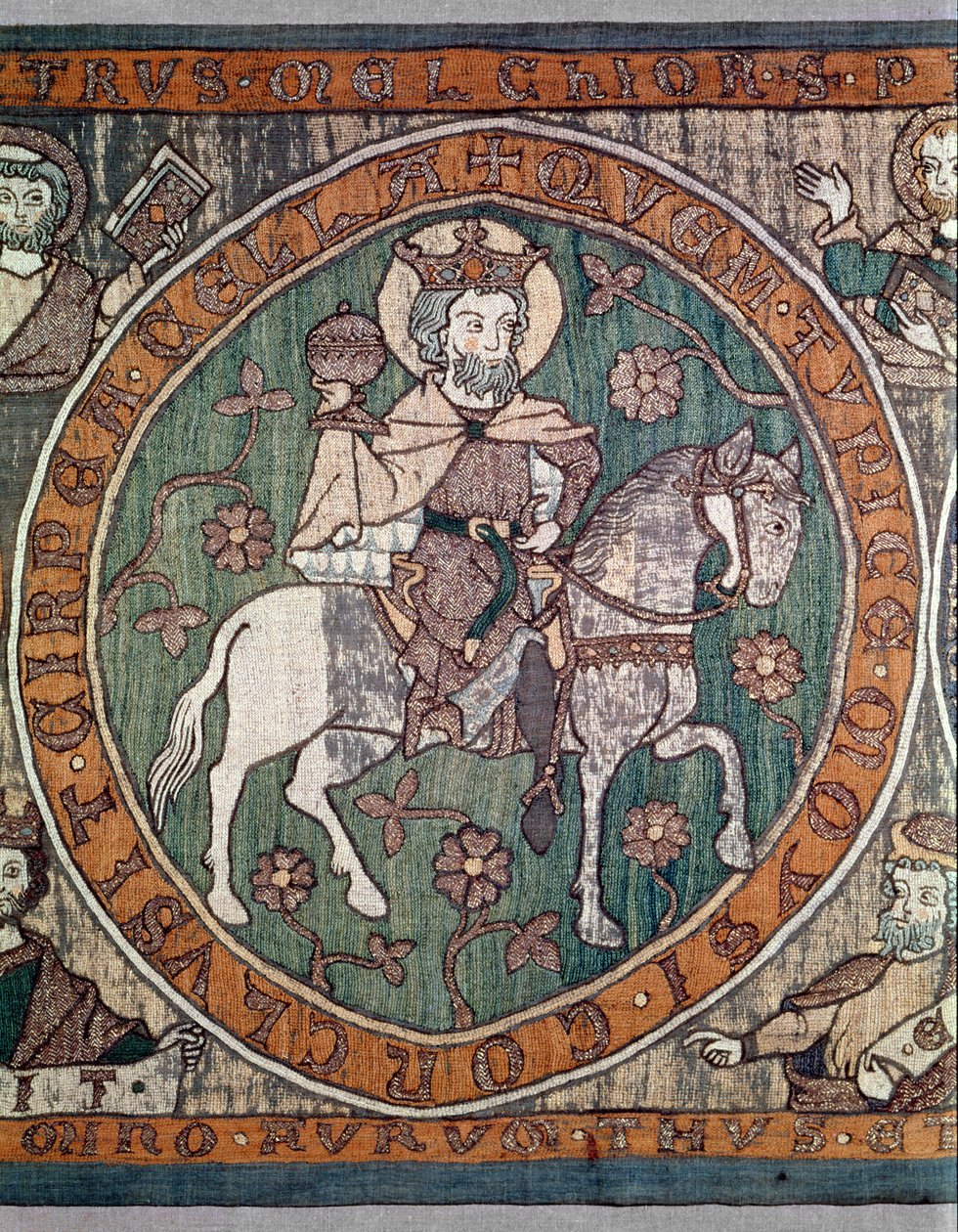 Broderet alterfrontal fra Bamberg Domkirke, Sydtysk, ca.1300 af Unbekannt Unbekannt
