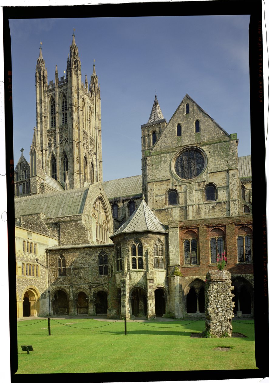 Udvendig udsigt over Canterbury Cathedral, Kent af Unbekannt Unbekannt