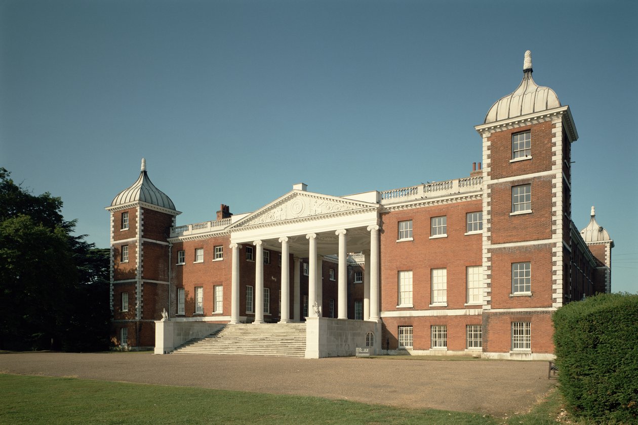 Udvendig udsigt over østsiden, Osterley Park, Middlesex af Unbekannt Unbekannt