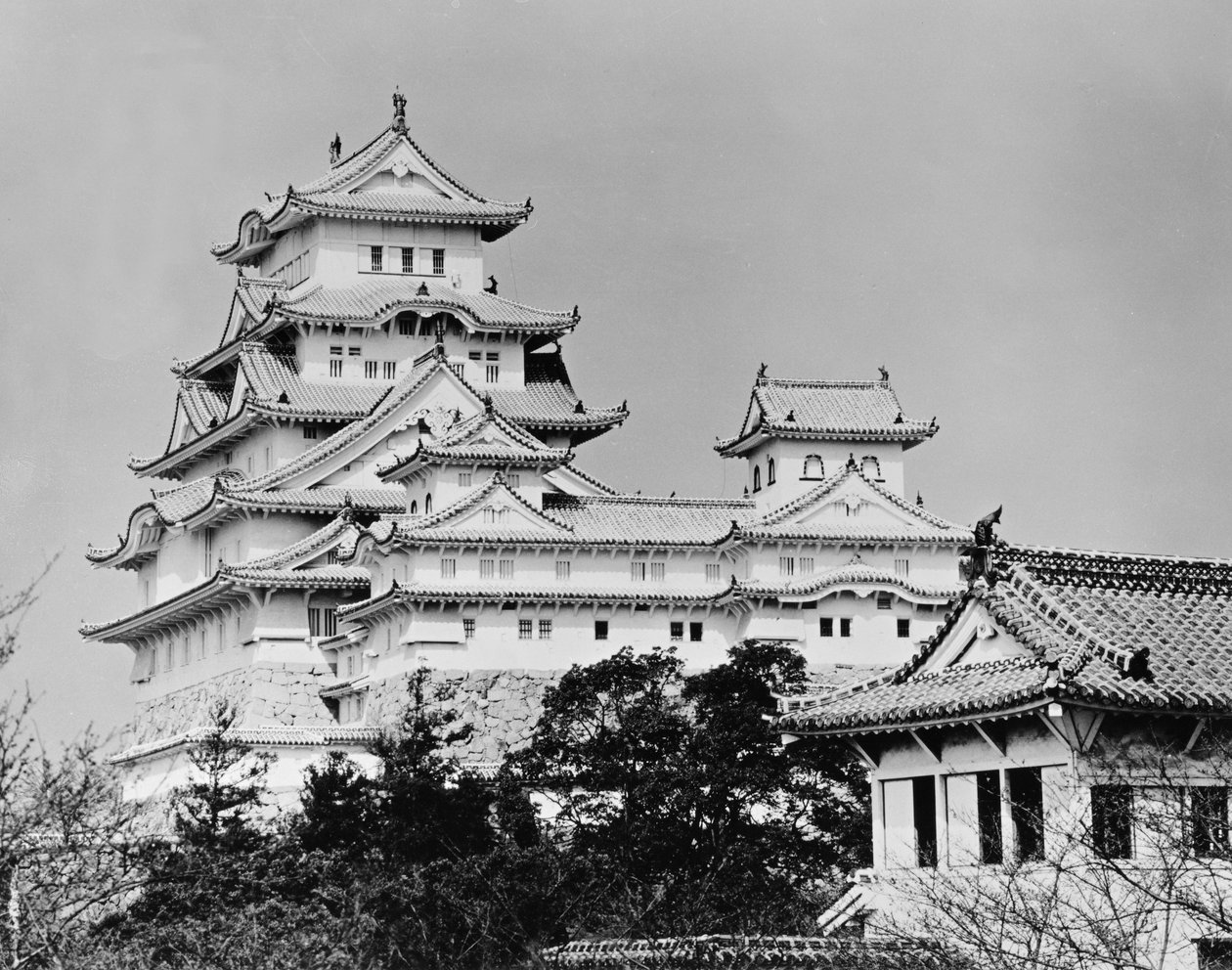 Himeji Castle, Kyoto, færdigbygget 1609 af Unbekannt Unbekannt