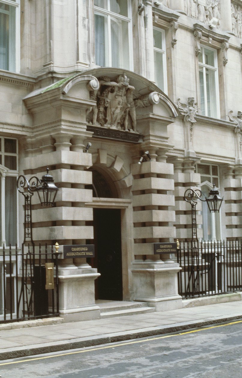 Institute of Chartered Accountants, Moorgate Place, London EC2 af Unbekannt Unbekannt
