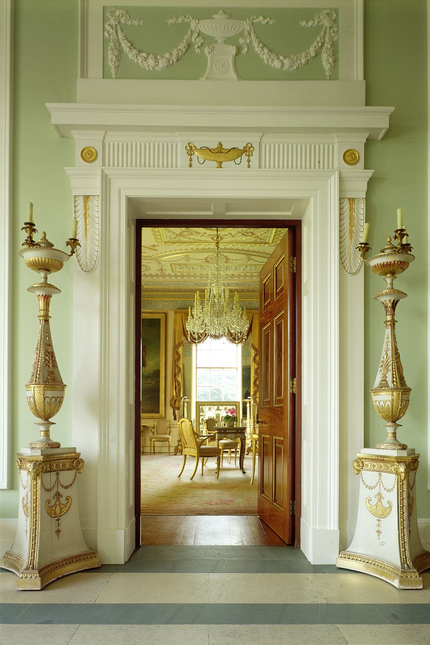 Interiør, Sledmere House, Yorkshire af Unbekannt Unbekannt