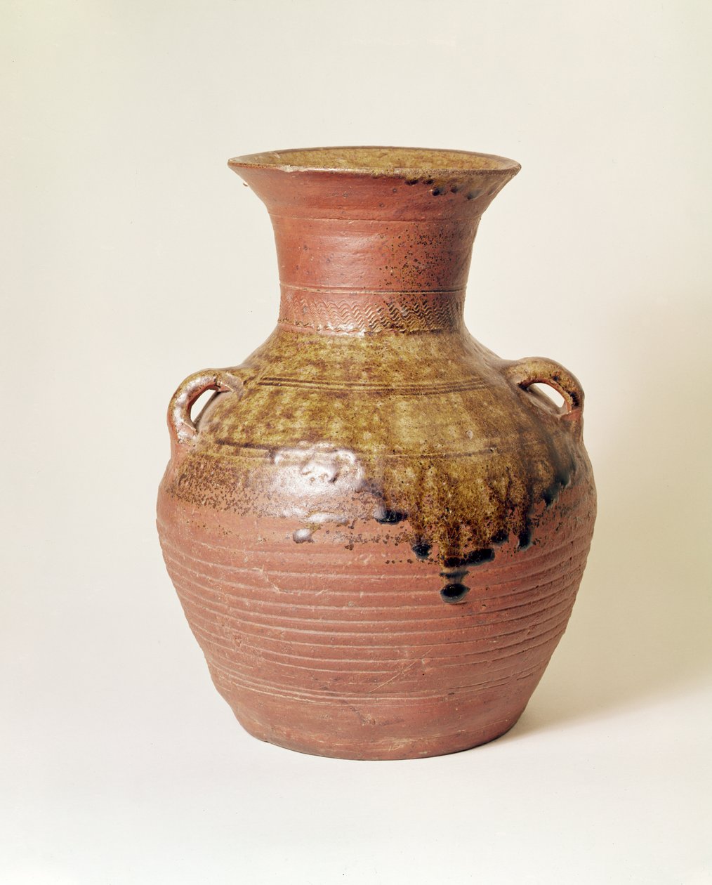 Krukke fra Han-dynastiet (206 f.Kr.-220 e.Kr.). Proto porcelæn af Unbekannt Unbekannt