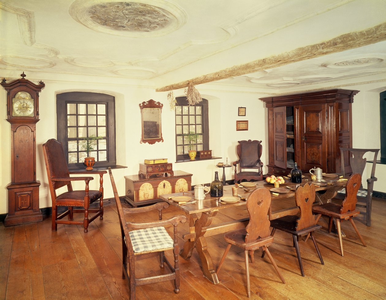 Kershner Parlour, Wernersville, Pennsylvania, 1755 af Unbekannt Unbekannt
