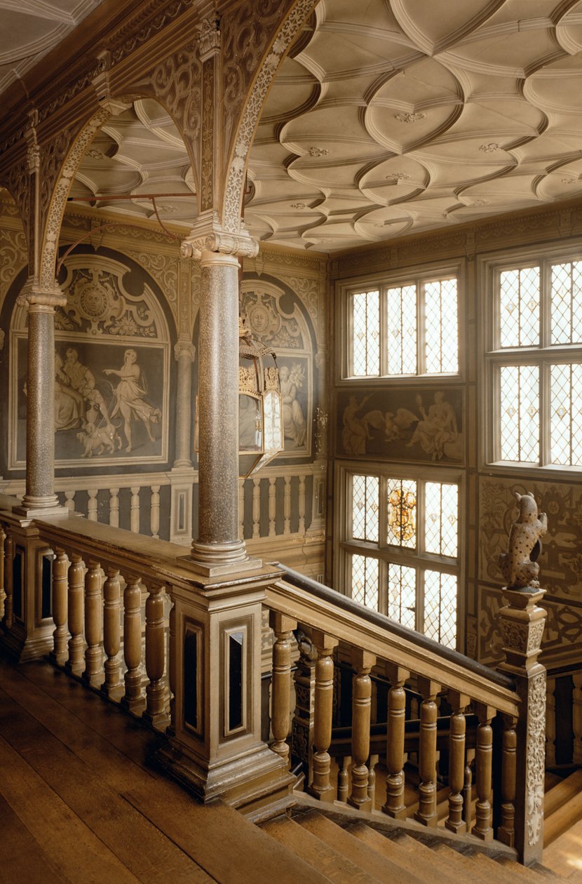 Knole House c.1610, The Staircase, Sevenoaks, Kent, UK af Unbekannt Unbekannt