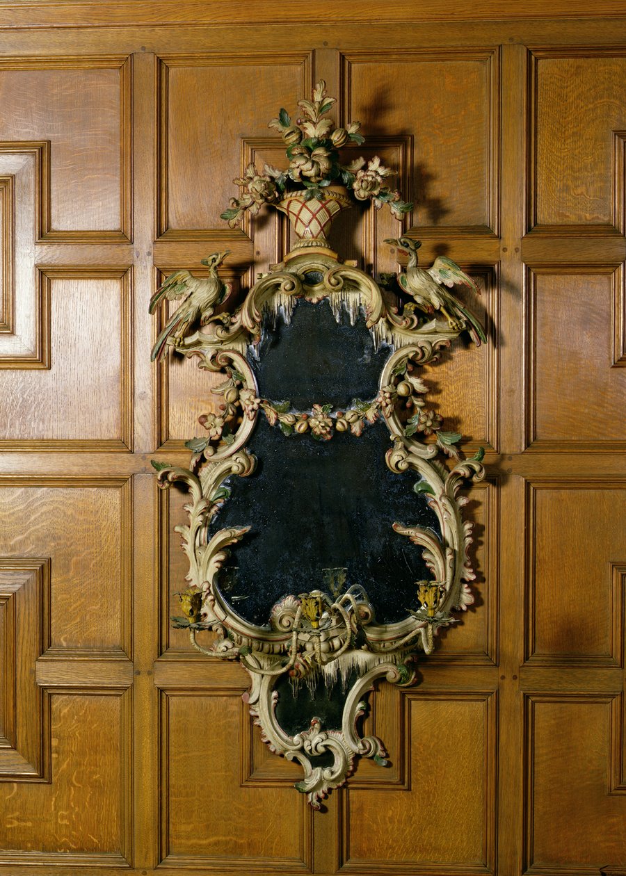 Sen George II girandole med sconces i bladstøbt metal af Unbekannt Unbekannt