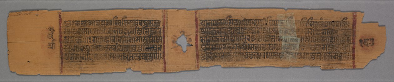 Blad fra et Jain -manuskript, Historien om Kalakacharya, Nonner der underviser kvinder (verso) af Unbekannt Unbekannt