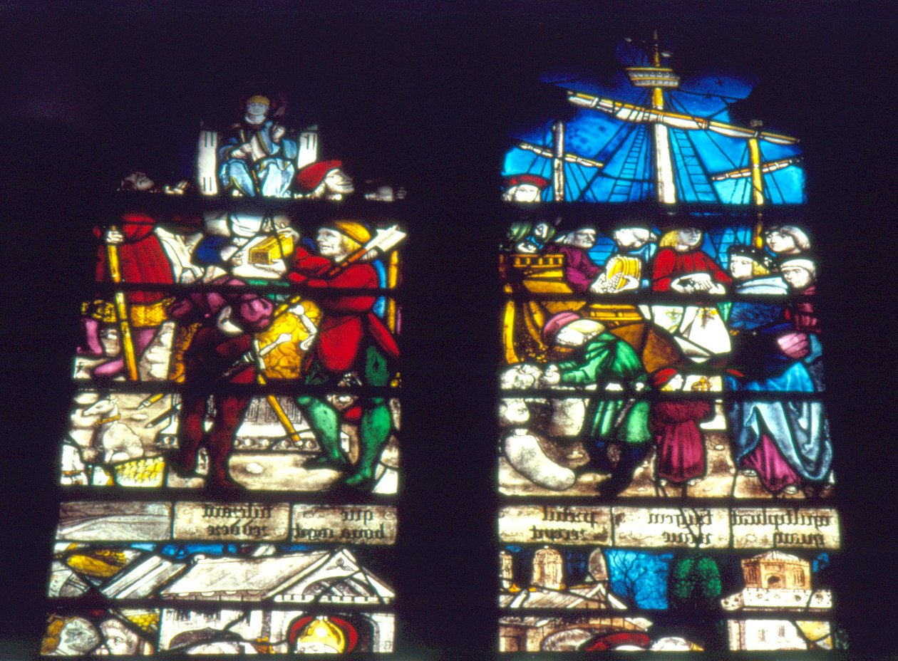 Legend of St.Nicholas, britisk, tidligt i det 16. århundrede af Unbekannt Unbekannt