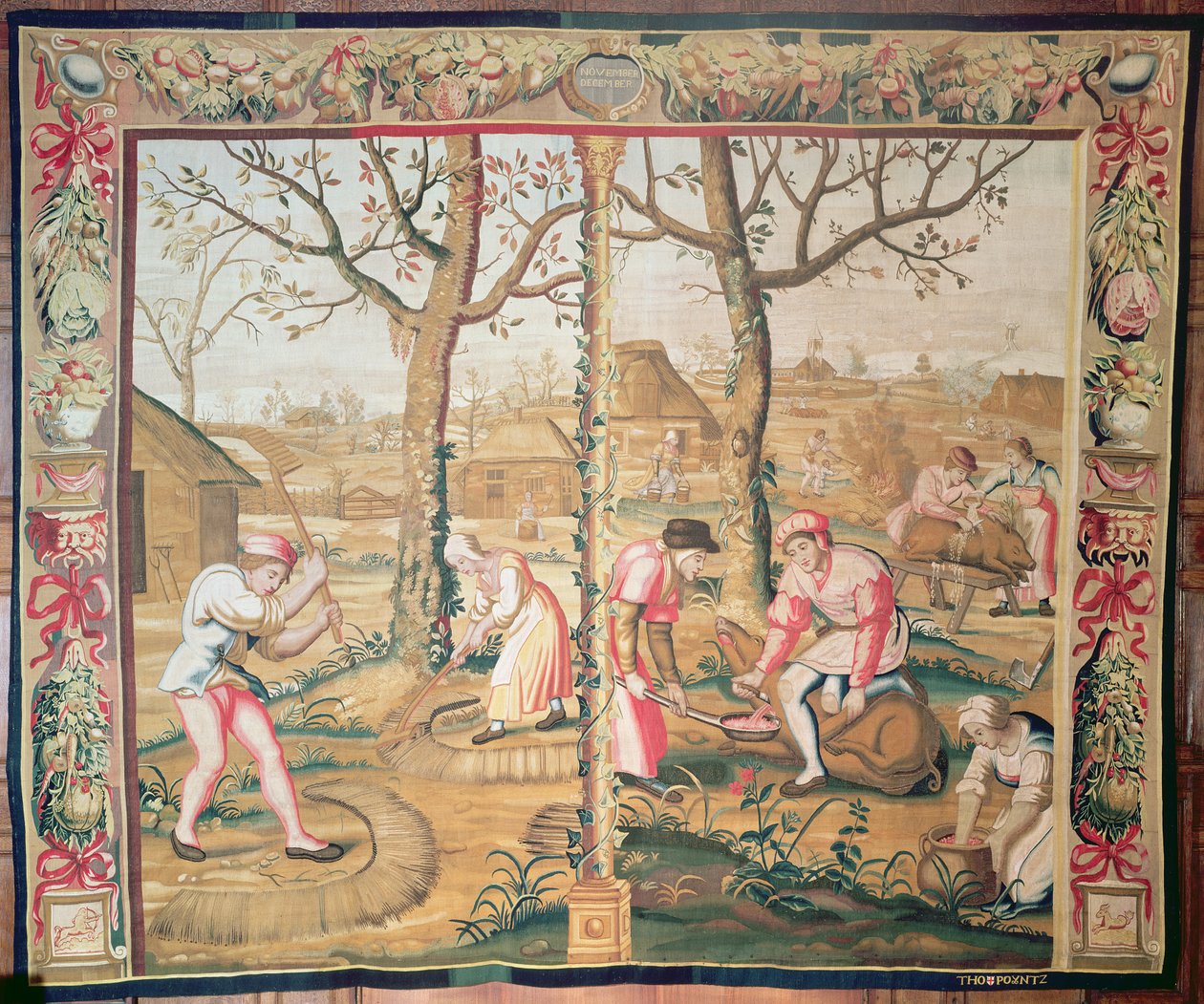 November og december, Mortlake gobelin af Poyntz af Unbekannt Unbekannt