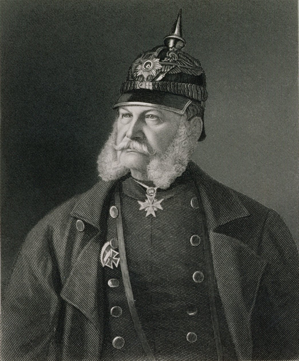 Portræt af William I (1797-1888) Konge af Preussen og kejser af Tyskland, indgraveret af William Holl (1807-71) pub. af William Mackenzie af Unbekannt Unbekannt