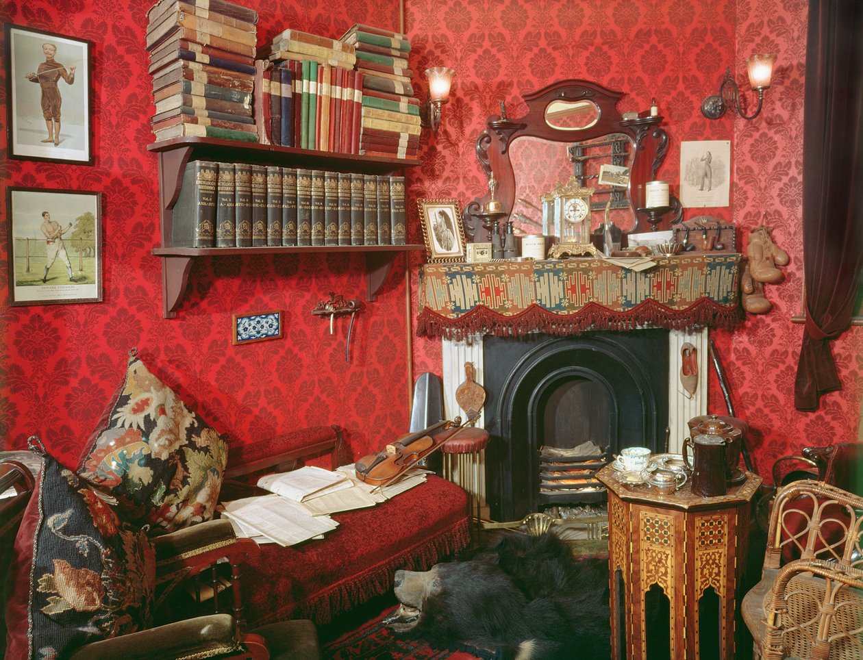 Rekonstruktion af Sherlock Holmes Room på Sherlock Holmes Pub af Unbekannt Unbekannt
