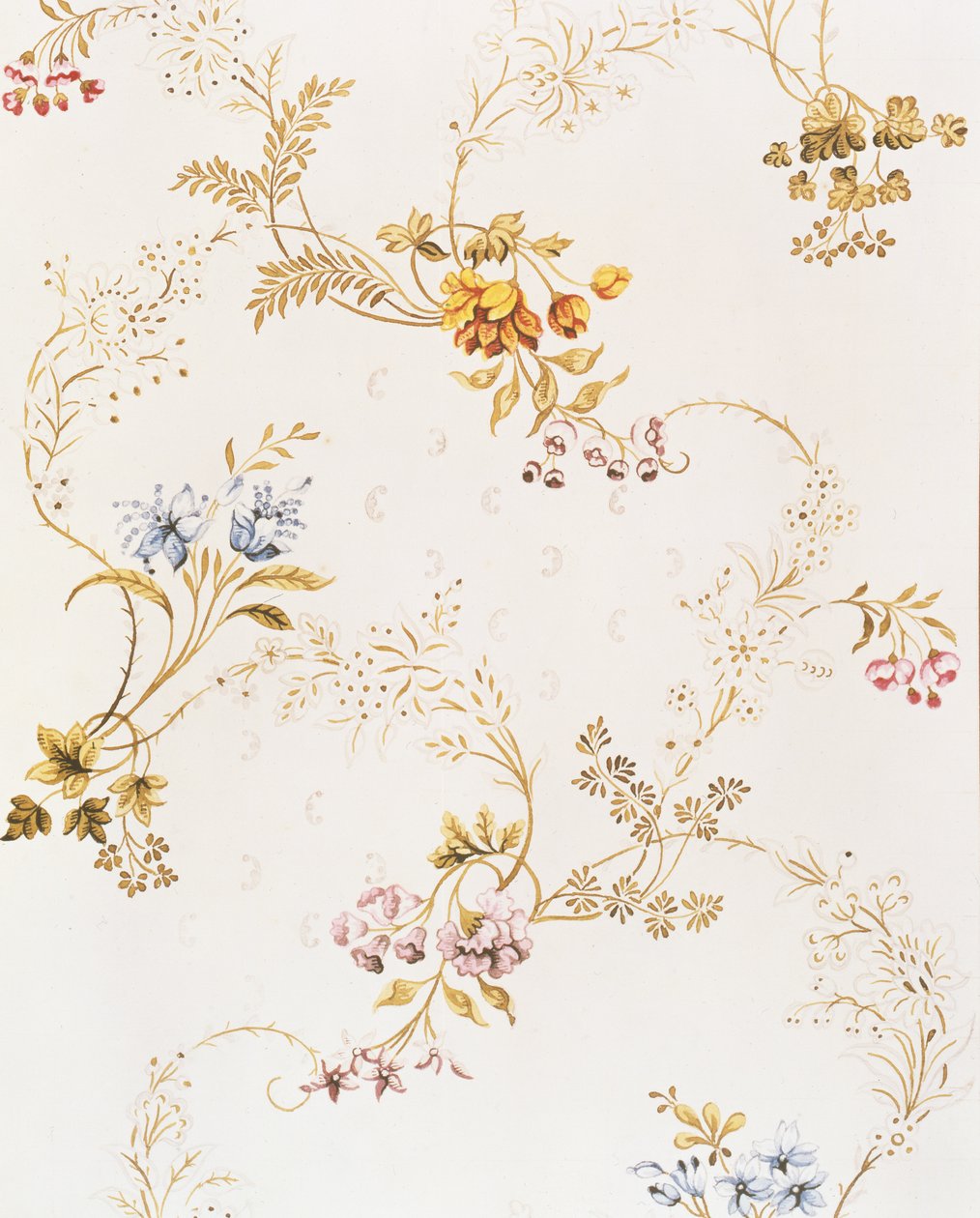 Rokoko asymmetrisk blomsterdesign af Anna Maria Garthwaite, 1744 af Unbekannt Unbekannt