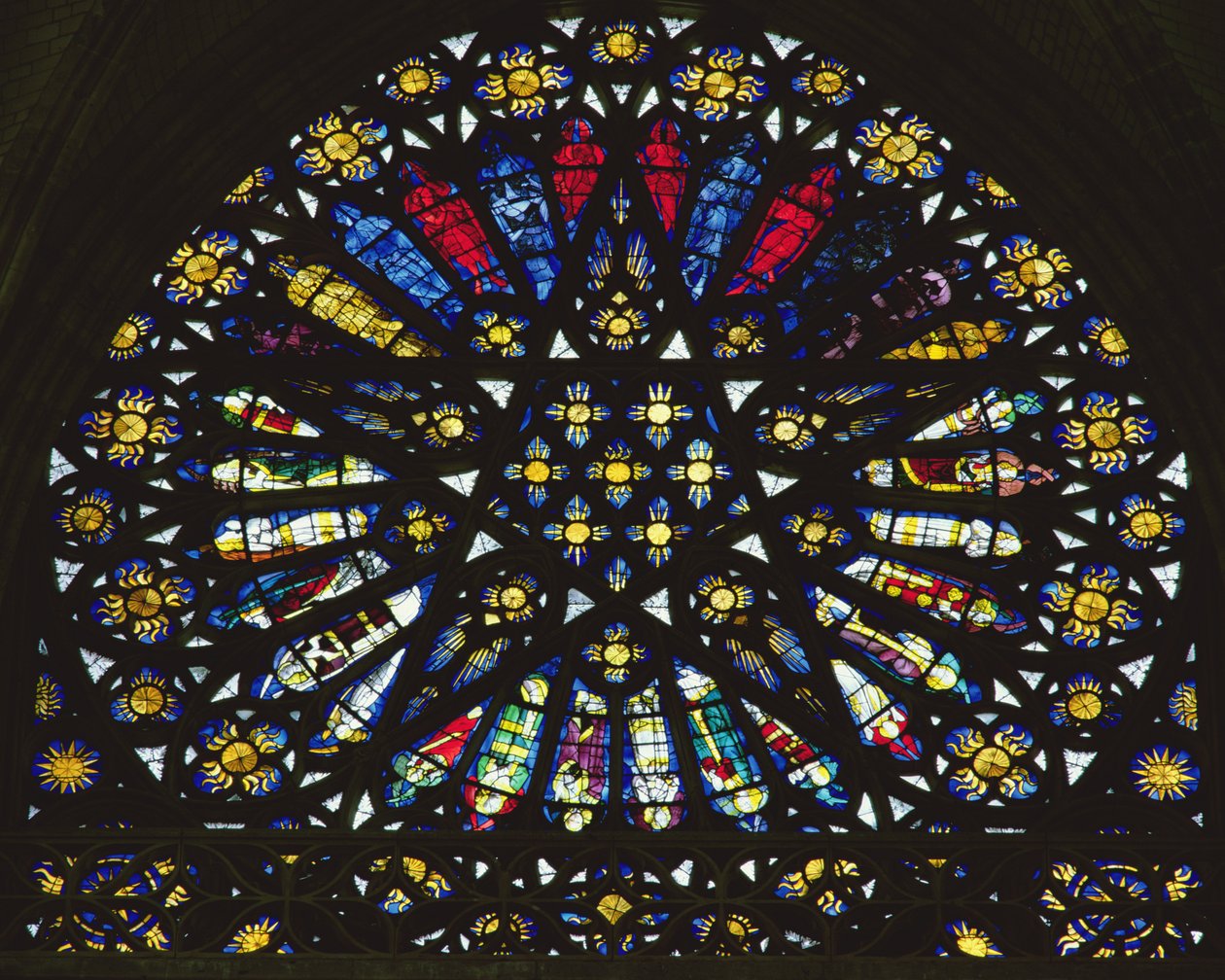 Sar of David vindue ved klosterkirken Saint-Ouen, ca. 1440 af Unbekannt Unbekannt