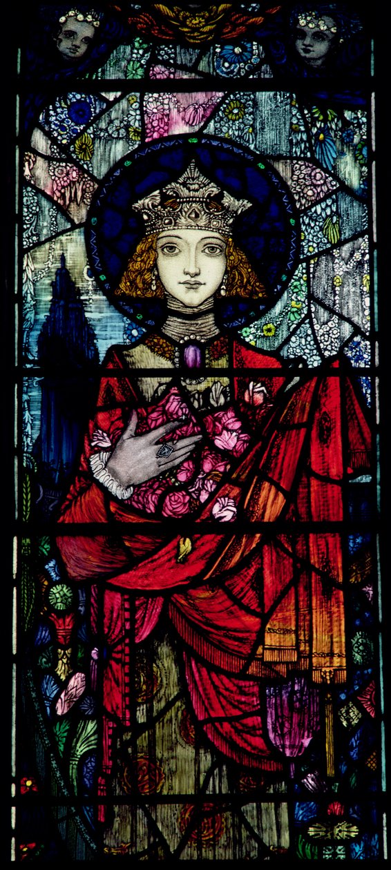 St. Elizabeth af Ungarn, af Harry Clarke af Dublin (1889-1931) af Unbekannt Unbekannt