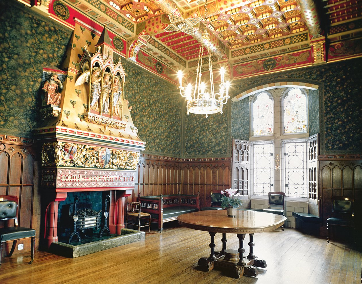Spisestuen, Cardiff Castle, Wales af Unbekannt Unbekannt