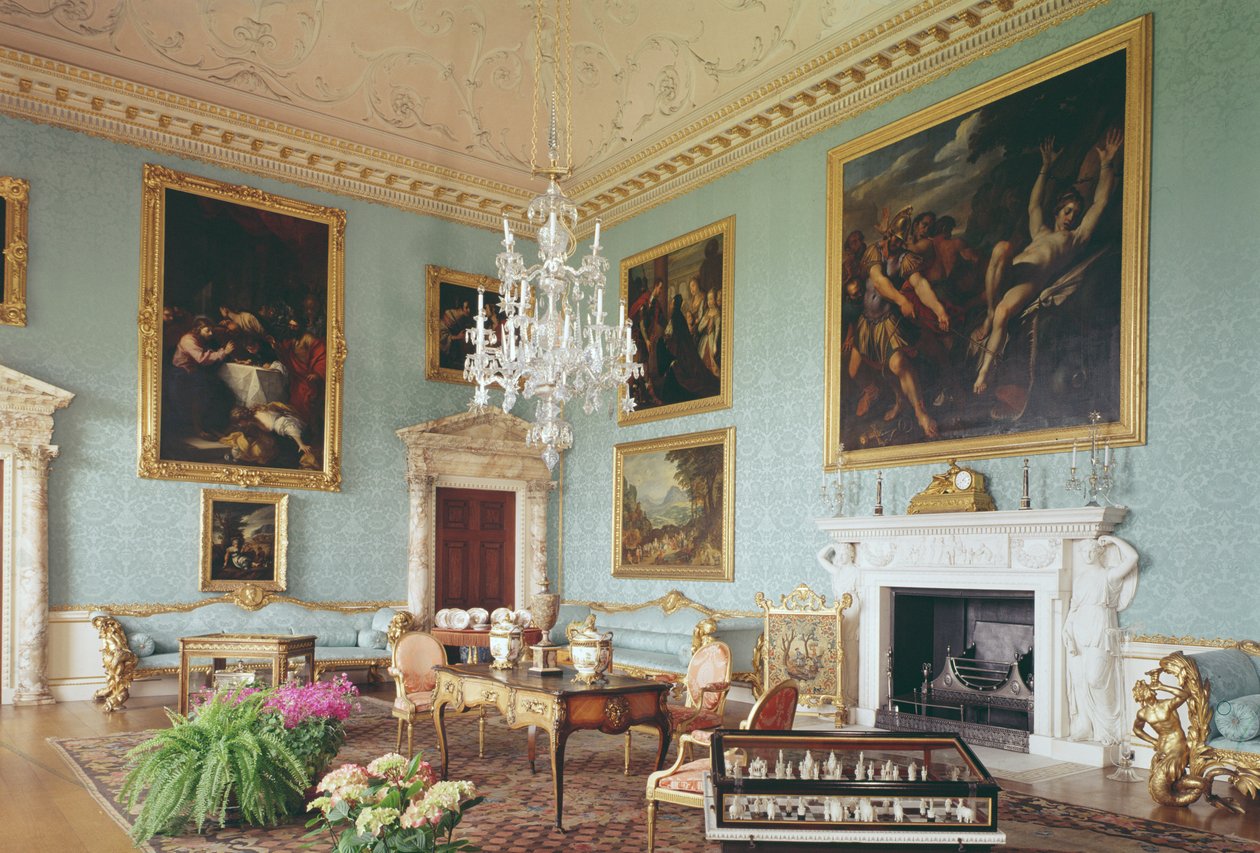 The Drawing Room, Kedleston Hall, Derbyshire af Unbekannt Unbekannt