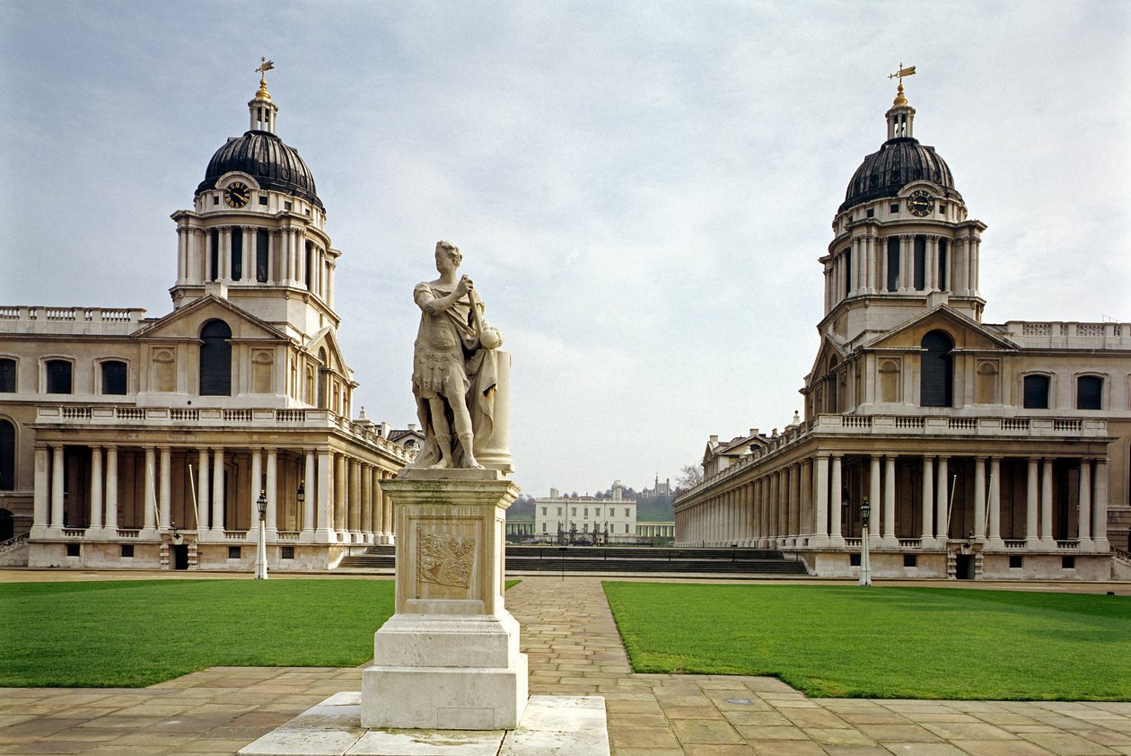 The Old Royal Naval College bygget af Sir Christopher Wren (1632-1723) Greenwich, London, Storbritannien af Unbekannt Unbekannt