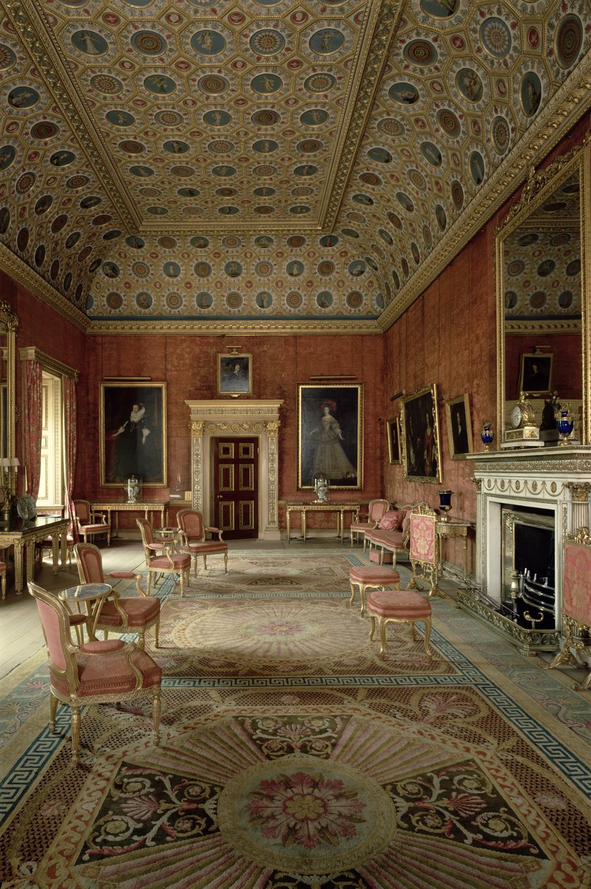 The Red Drawing Room, Syon House, Middlesex (se også 24620) af Unbekannt Unbekannt