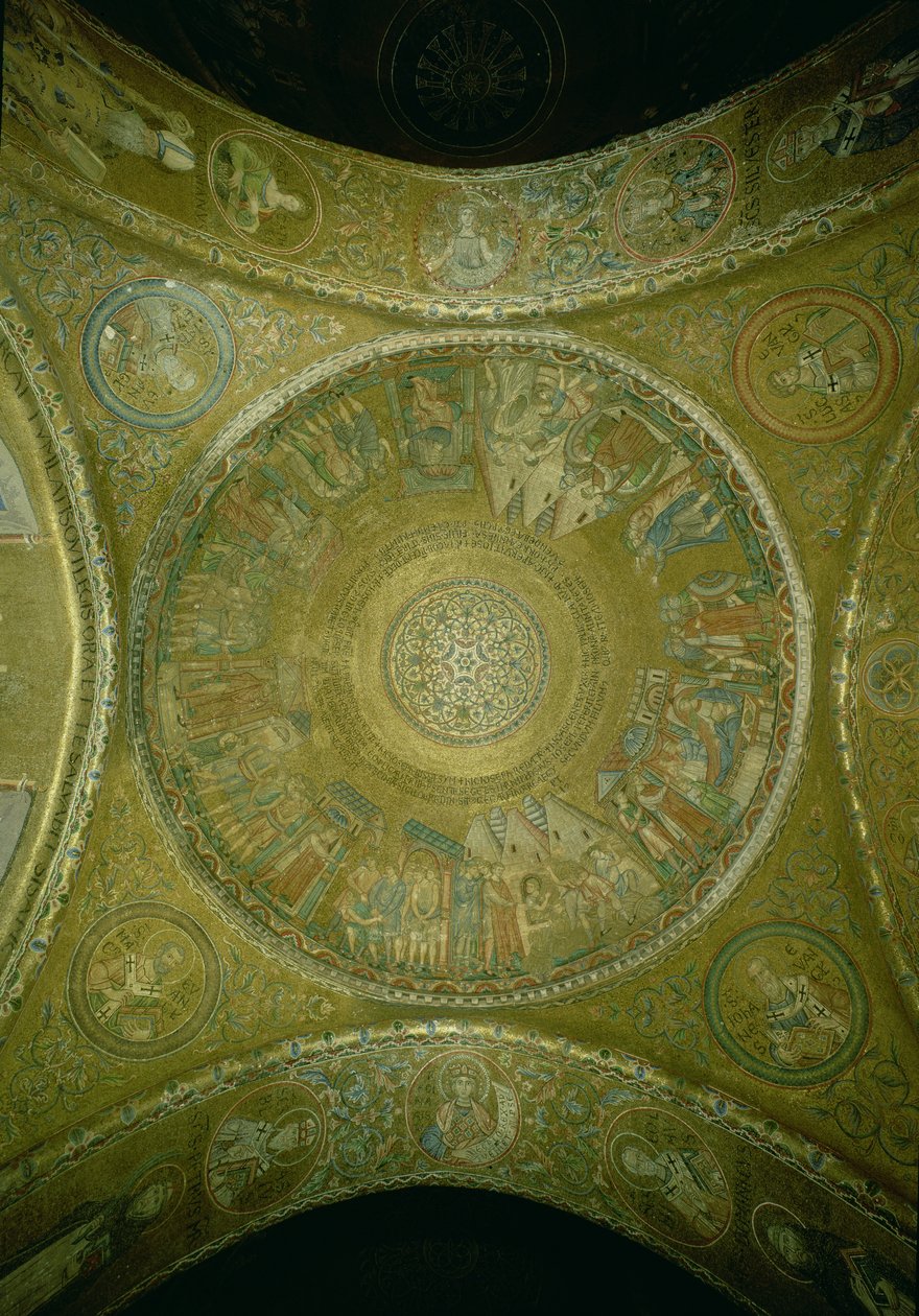 Historien om Josef, mosaik fra den 3. kuppel i forhallen i San Marco-basilikaen, Venedig af Unbekannt Unbekannt