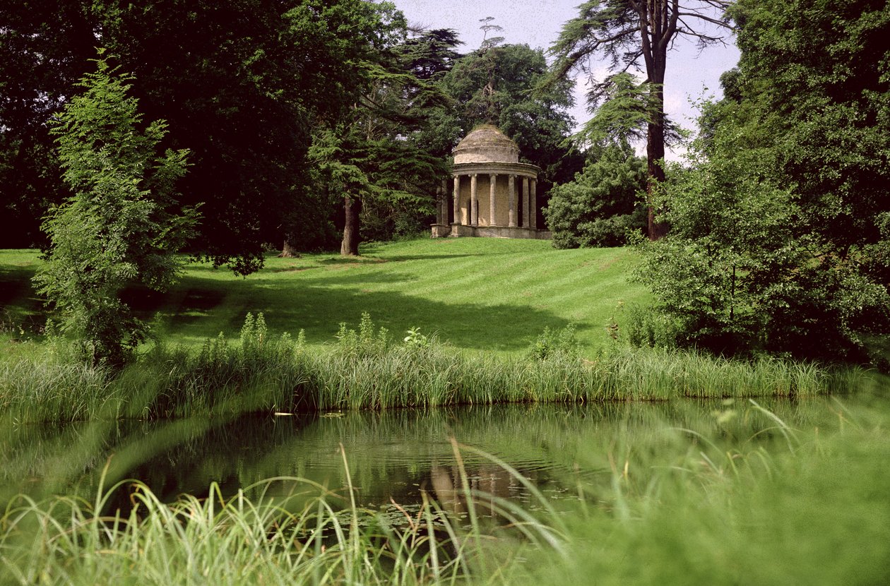 The Temple of Ancient Virtue, designet af William Kent (1685-1748) i ca. 1734 af Unbekannt Unbekannt