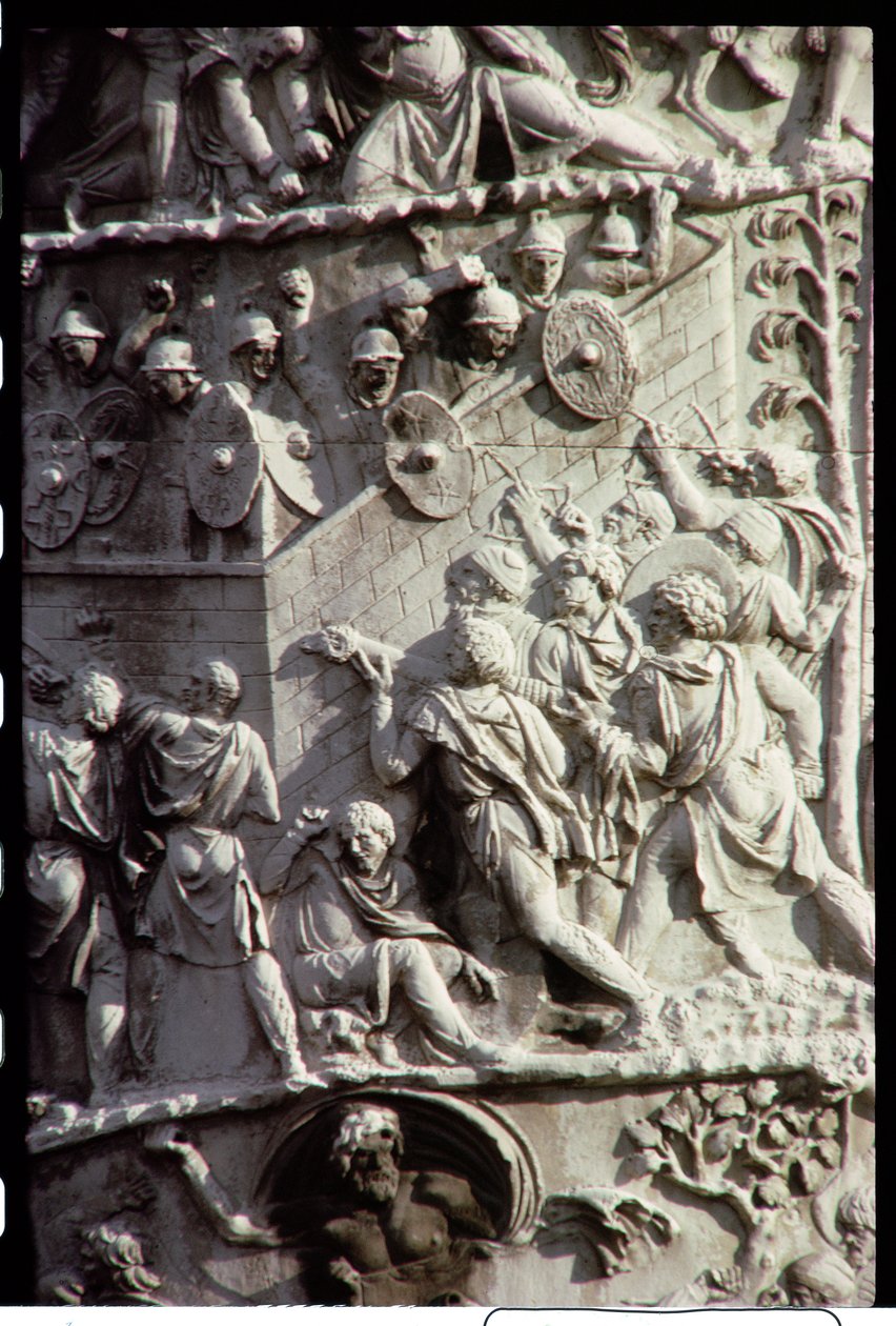 Trajans-søjlen, bygget for at fejre sejren over dacierne, muligvis designet af Apollodorus af Damaskus, 113 AD (detaljer) af Unbekannt Unbekannt