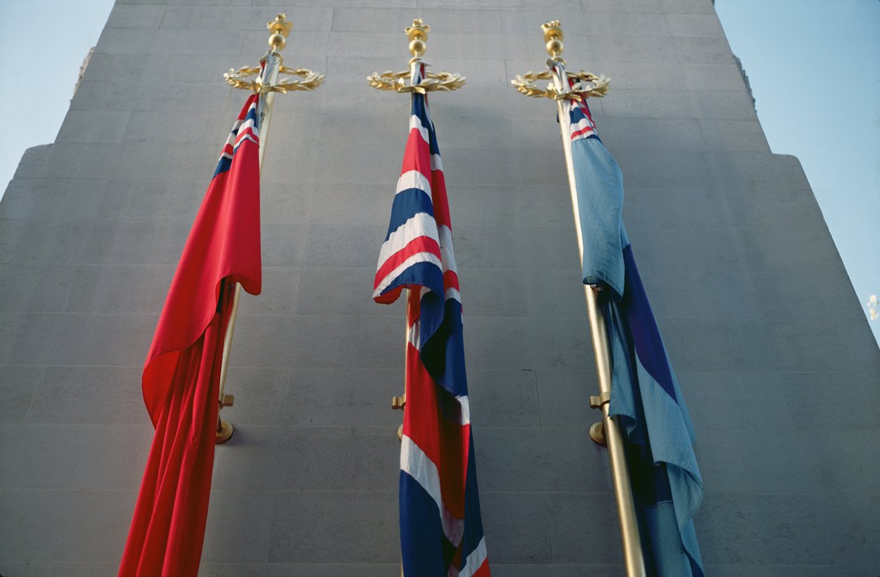 Union Jacks ved Cenotaph, London af Unbekannt Unbekannt