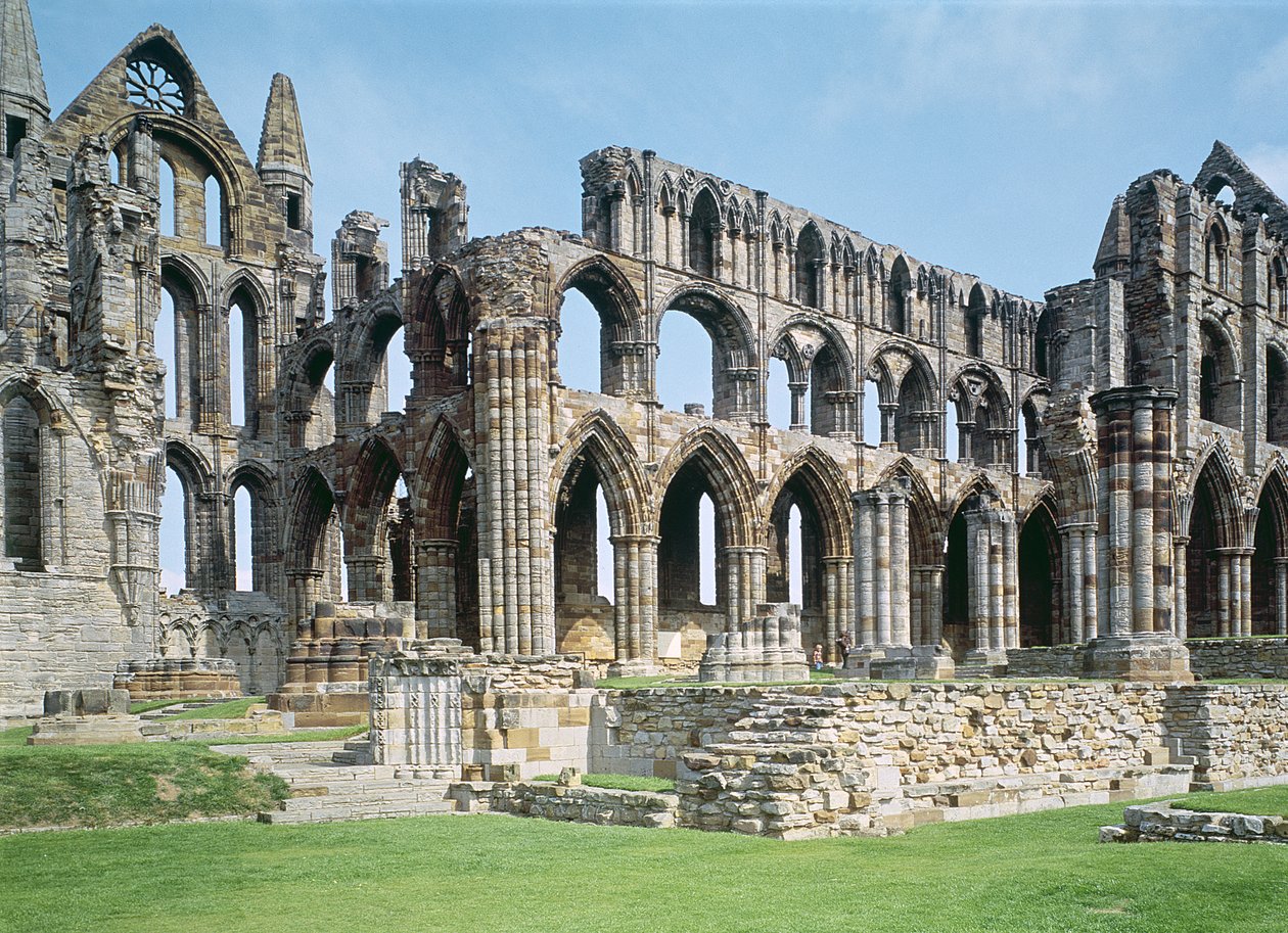 Udsigt over Whitby Abbey, North Yorkshire af Unbekannt Unbekannt