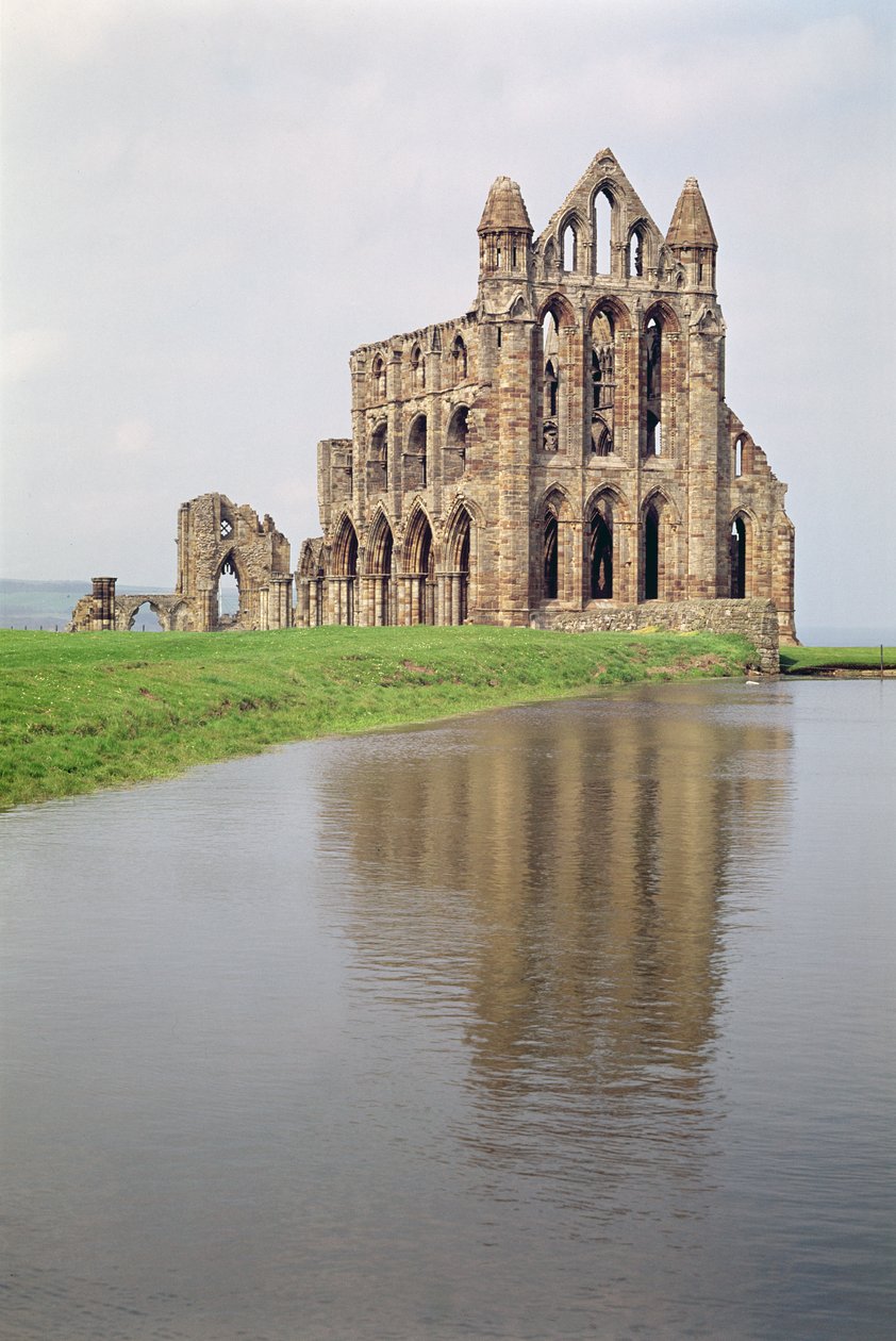 Udsigt over Whitby Abbey, North Yorkshire af Unbekannt Unbekannt