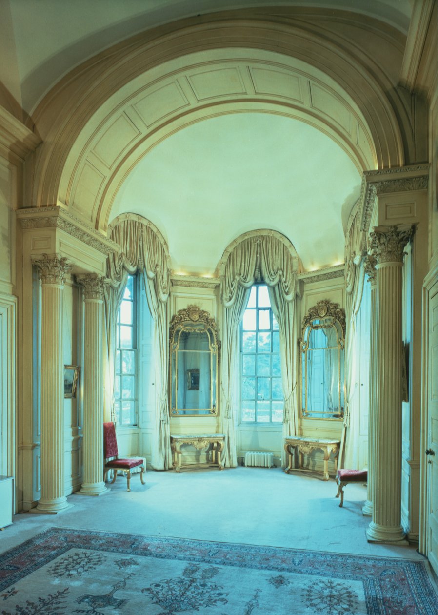 Udsigt over Bow Window Room, Blenheim Palace, Oxfordshire af Unbekannt Unbekannt