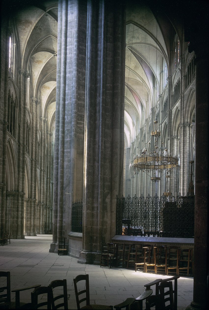 Udsigt over interiøret, Durham Cathedral, bygget 1093-1289 af Unbekannt Unbekannt