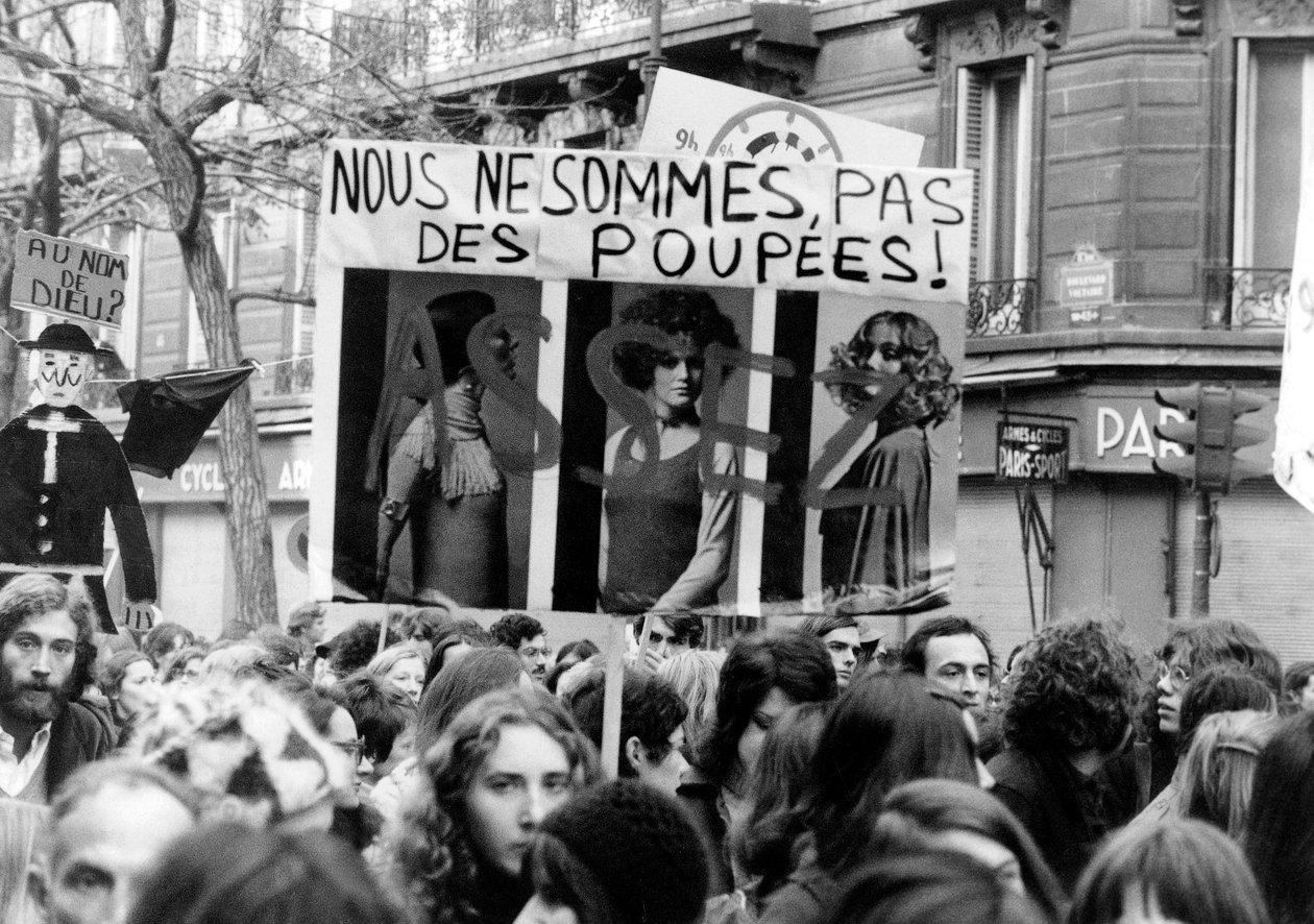 International Kvindemarch i Paris den 20. november 1971 for legalisering af abort af Unbekannt Unbekannt