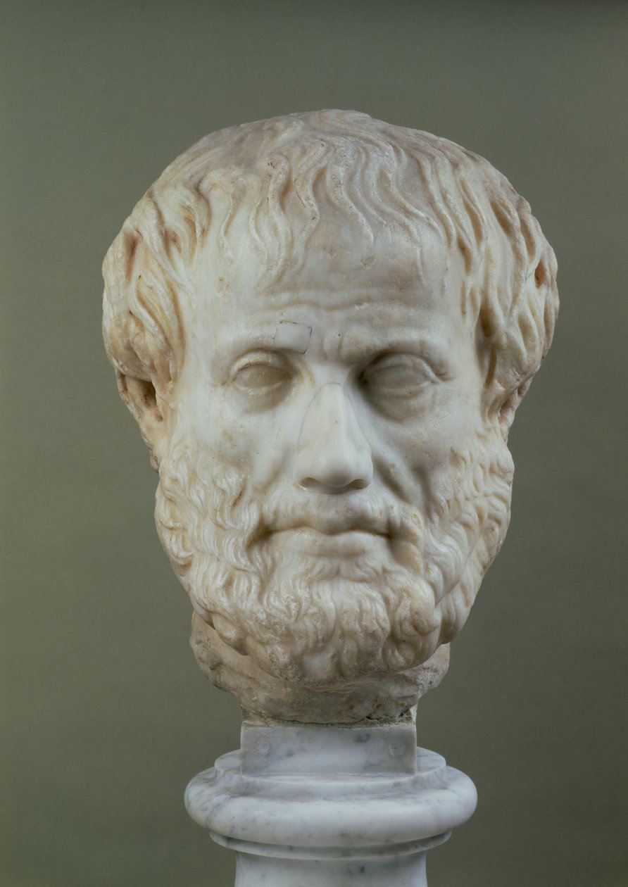Marmorhoved af Aristoteles af Unbekannt Unbekannt