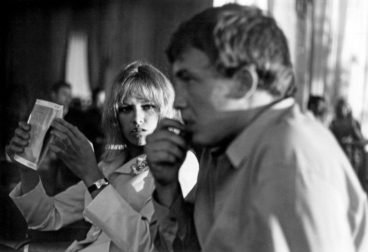 Nathalie Delon og Stefan Markovic i Saint-Tropez i 1967 af Unbekannt Unbekannt