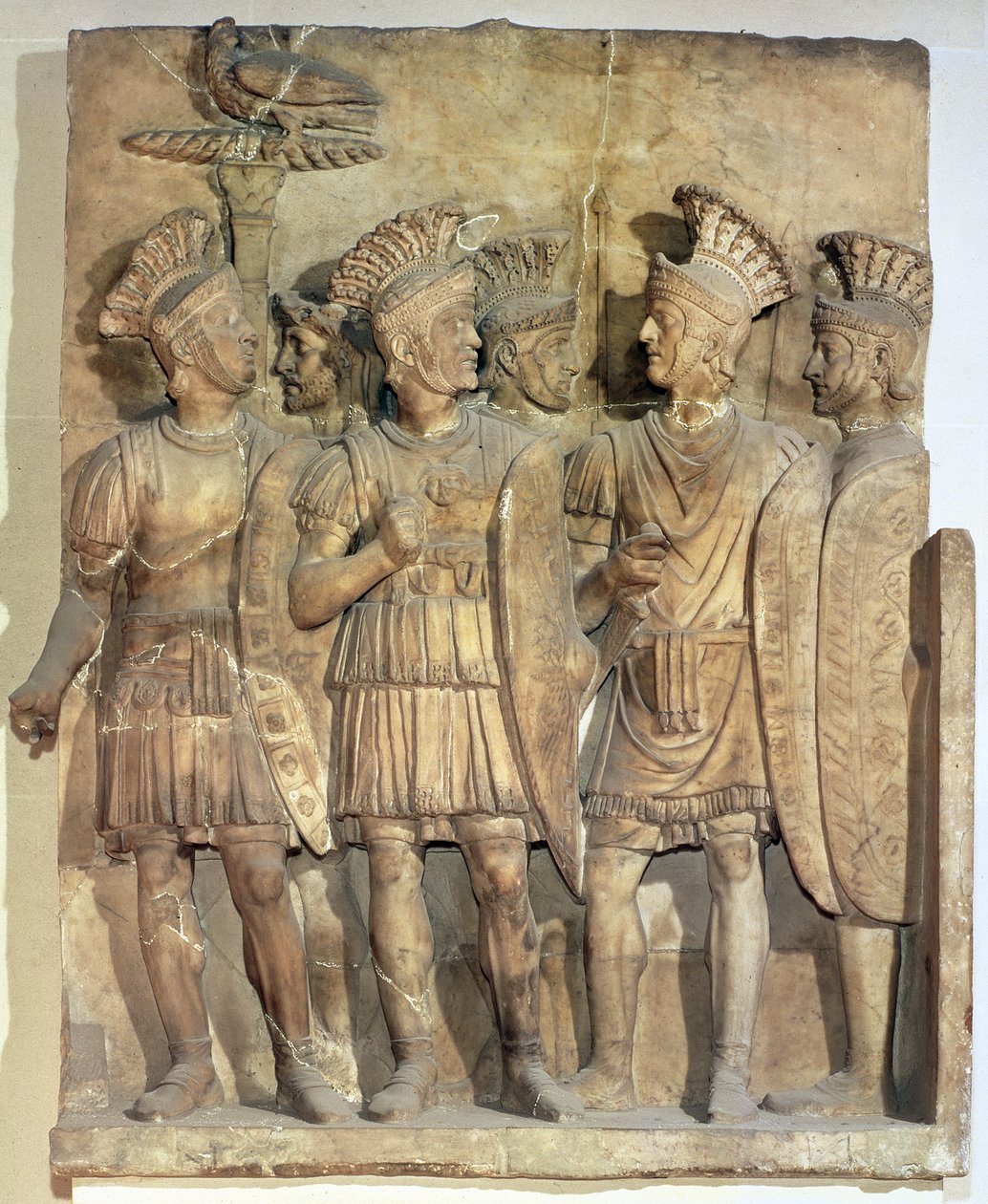 Soldater fra prætorianergarden, relief, romersk, 2. århundrede af Unbekannt Unbekannt