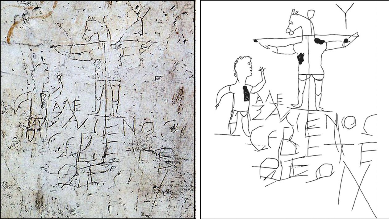 Alexamenos graffiti, Palatine Antiquarium, Rom af Unbekannt Unbekannt