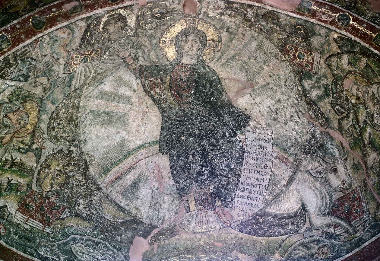 Apsis mosaik, Osios David Kirke af Unbekannt Unbekannt