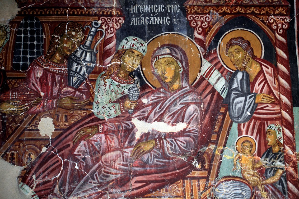 Byzantinsk fresco fra det 15. århundrede af Unbekannt Unbekannt