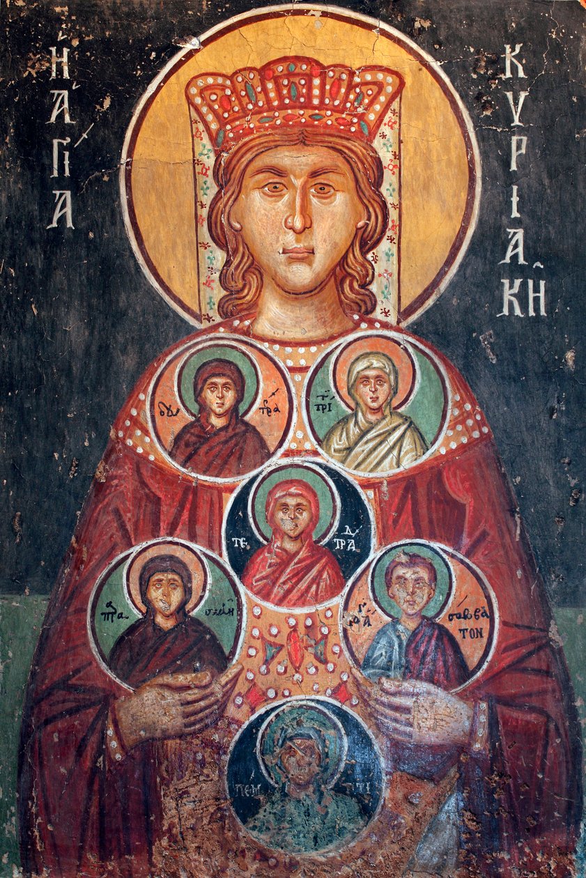 Byzantinsk fresco fra det 15. århundrede af Unbekannt Unbekannt
