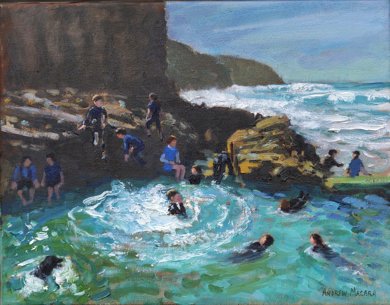 Chapel Rock Pool, Perranporth, Cornwall, 2017 af Unbekannt Unbekannt