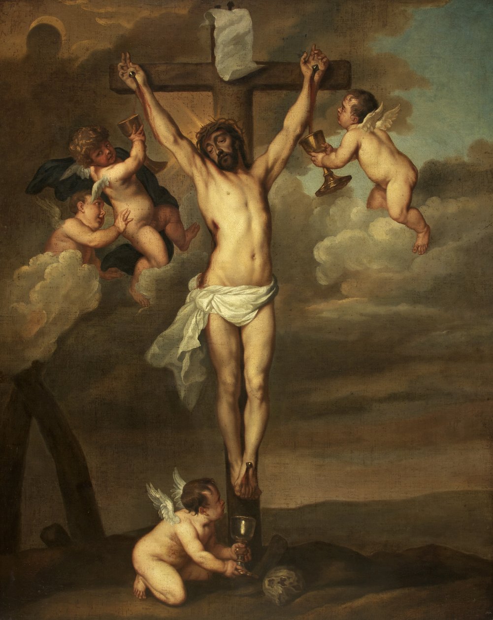 Korsfæstelse, 1645-50 af Unbekannt Unbekannt